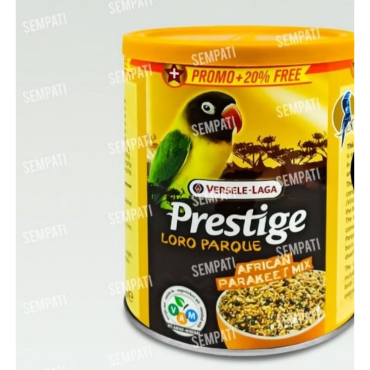 PRESTIGE LOVEBIRD POUCH 300 gr PAKAN BURUNG LORO PARQUE VERSELE LAGA AFRICAN PARAcet mix