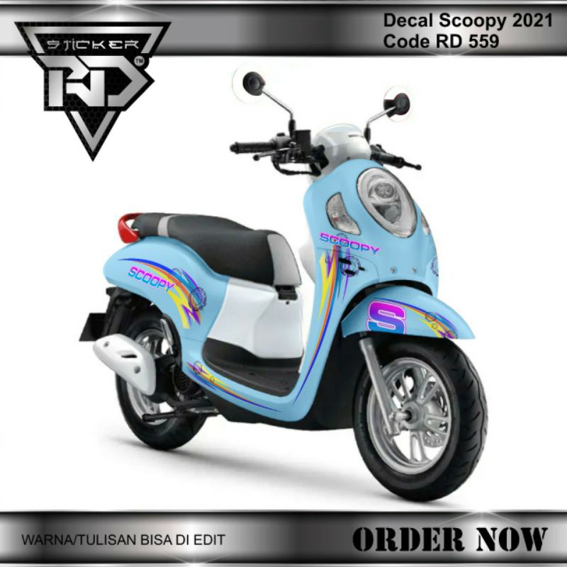 decal sticker Scoopy 2021 keren