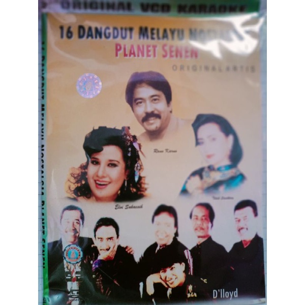 VCD original 16 dangdut Melayu nostalgia planet senen