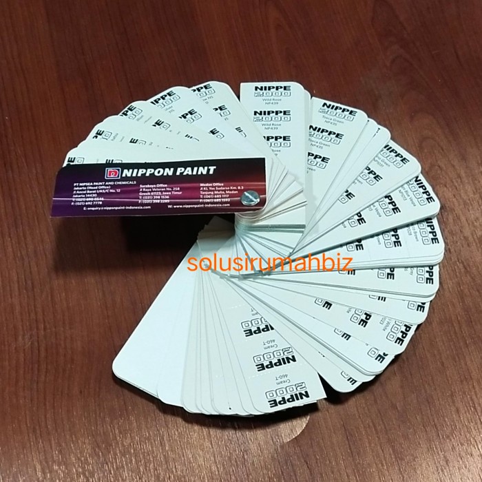 KATALOG CAT MOBIL KIPAS NIPPE 2000 NIPPE2000 KARTU WARNA COLOR CARD