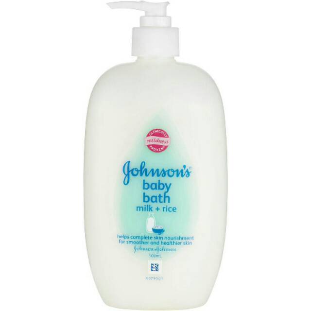 Johnson's baby bath milk rice 400ml / botol 500ml