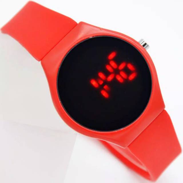 Jam Tangan Pria/ Wanita Ice LED digital Strap Rubber