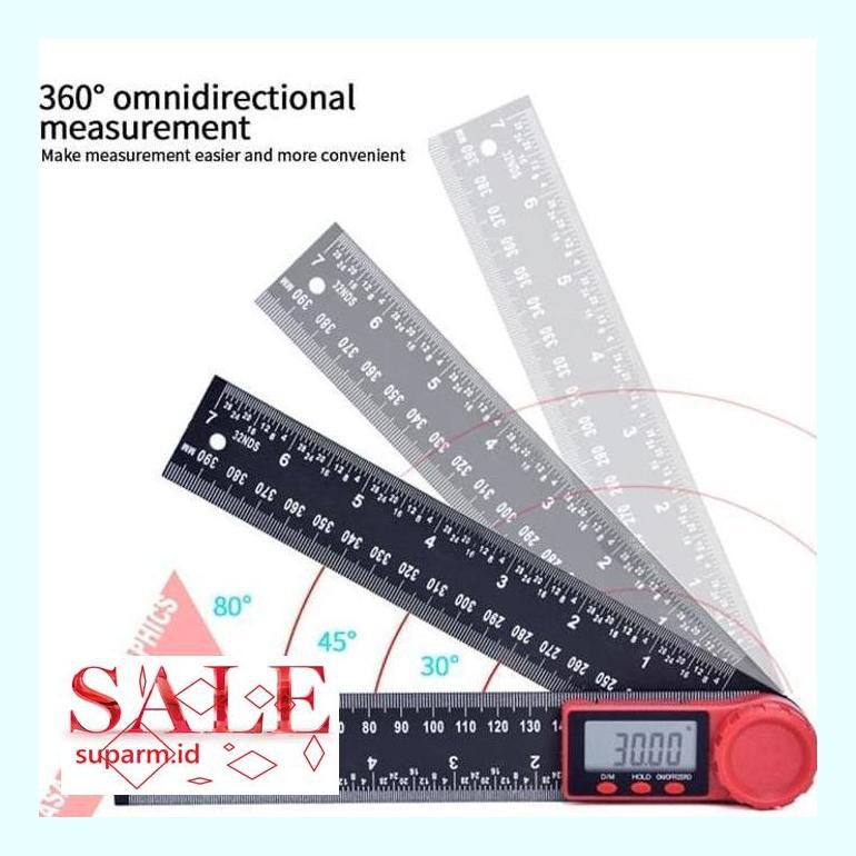 

0Sunsa0S Penggaris Busur Derajat Digital/ Digital Protactor / Inclinometer 50Skunpk