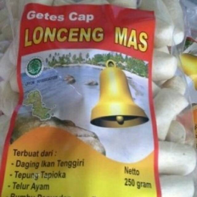 

Kerupuk getas panjang ikan tenggiri cap lonceng mas bangka belitung