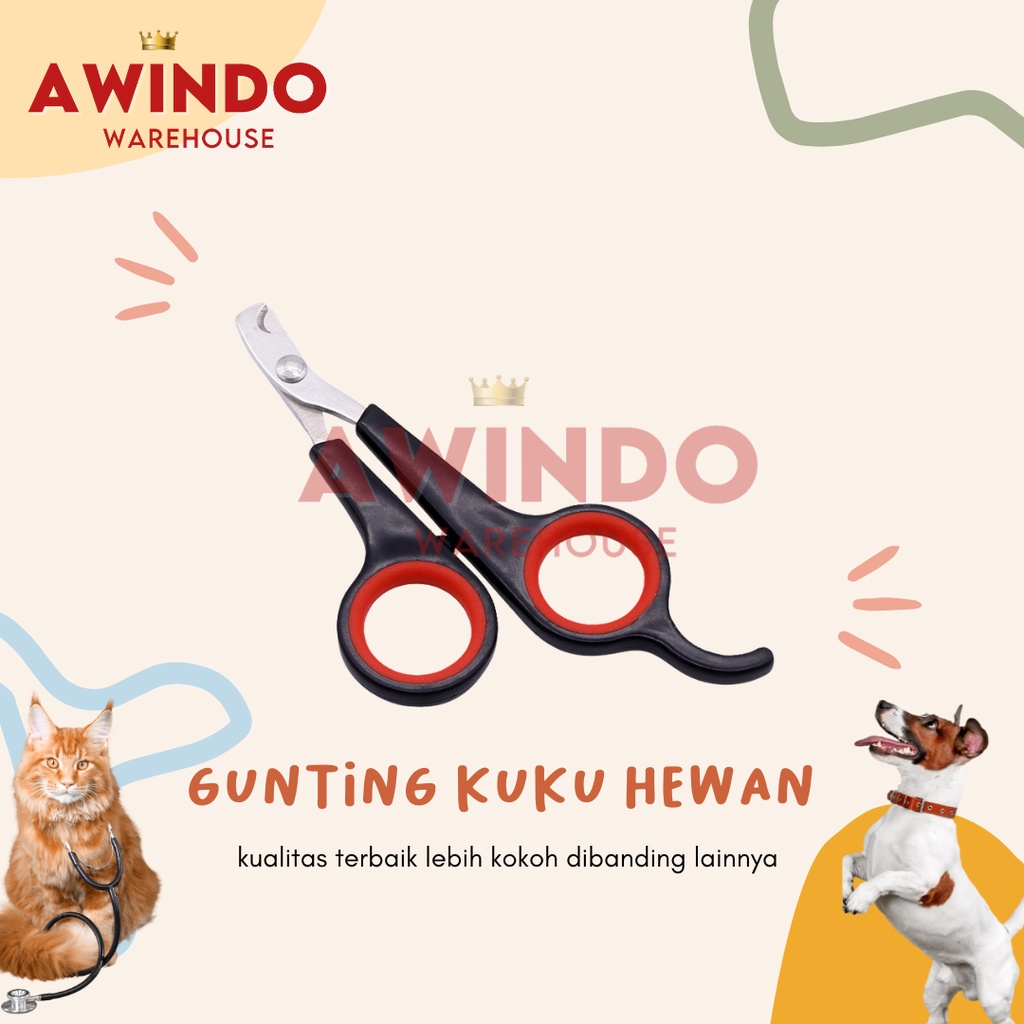 GUNTING KUKU KUCING MOTIF 1 - Gunting Kuku Kucing Anjing Kelinci Binatang Pet Nail Trimmer