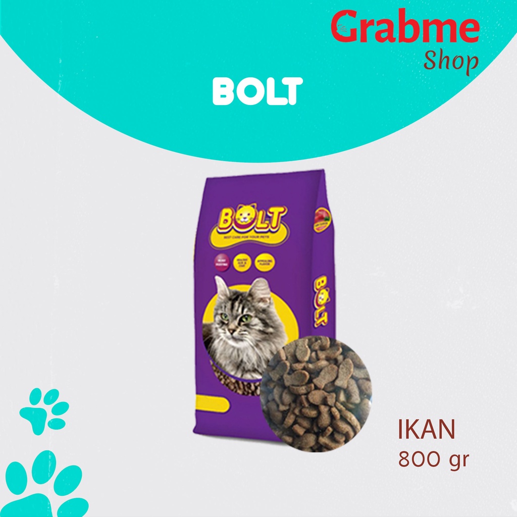 Makanan Kucing kering BOLT 800gr All Variant