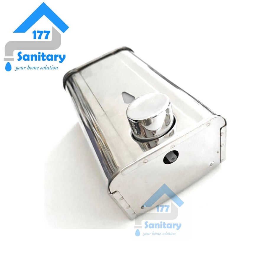 Tempat sabun cair stainless 407-Soap dispenser shampoo cuci tangan tembok  stenlis 500ml G05