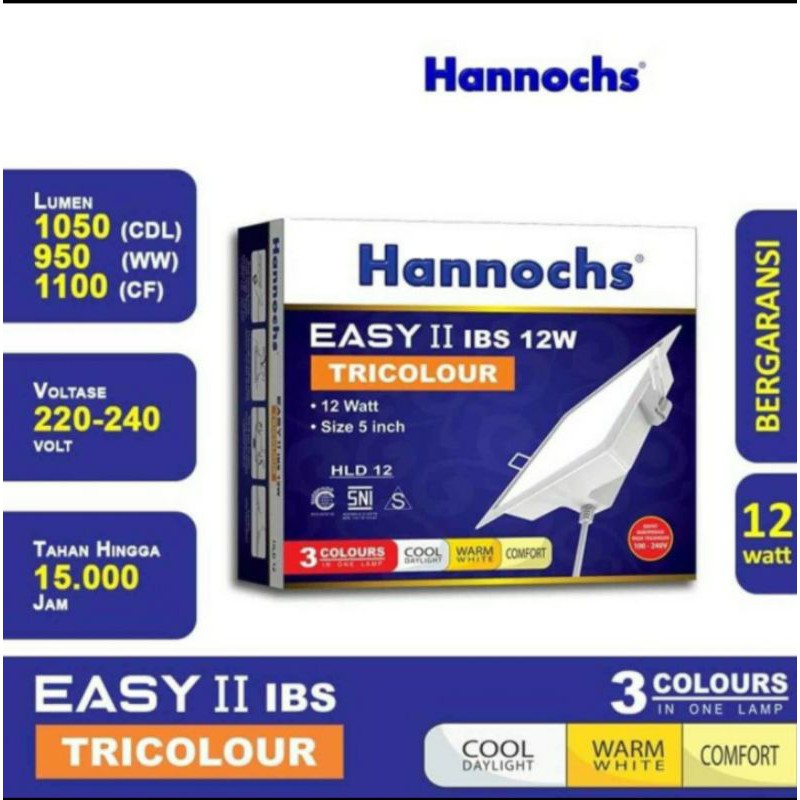 downlight hannochs IBS Easy II 12W tricolour / downlight hannochs tricolour / downlight 3 warna