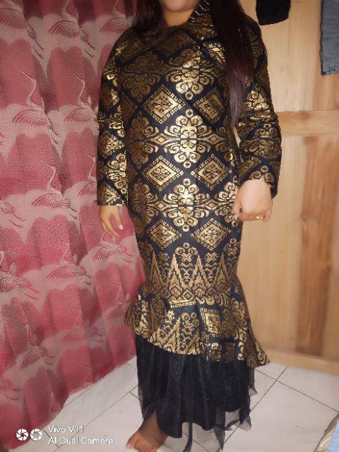 Batik Couple Maxi Dress Pinilih Mermaid