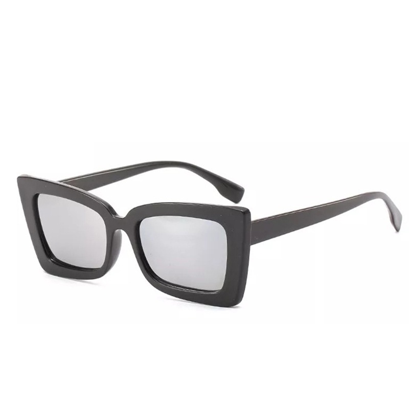 •OKEY BELI•KC404 Kacamata Hitam Wanita Kaca Mata Kotak Vintage Sunglasses Gaya Korea Import Murah-HITAM