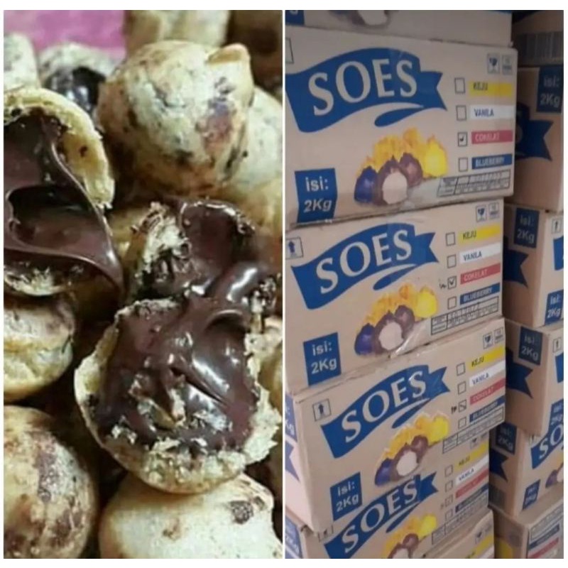 

Soes Kering isi Coklat 1 dus isi 2 kg/kue lebaran/cemilan
