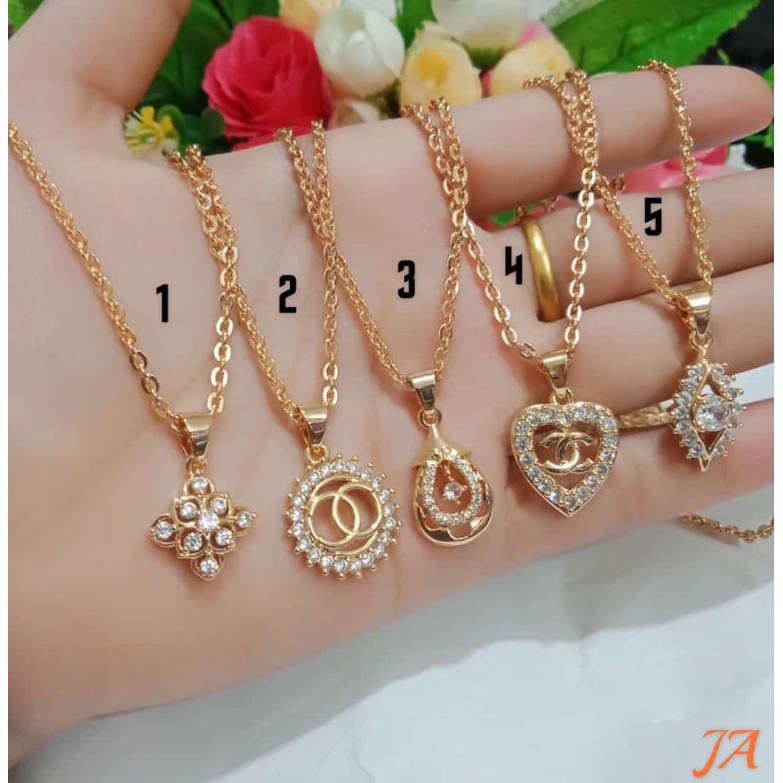 Fourfashion Kalung Liontin Dewasa Motif Terbaru Kekinian HH137