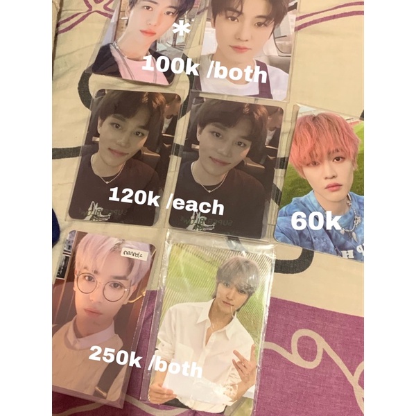 photocard pc taeyong kihno neozone harpot superm super one jaemin deco set cafe taeil kihno superhum