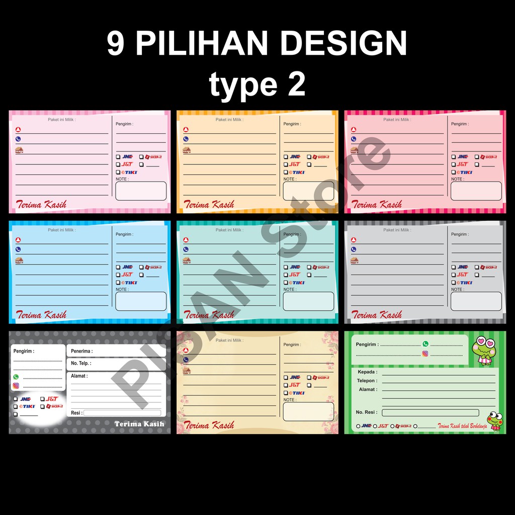 

Label Pengiriman/Label Olshop/Label Packing