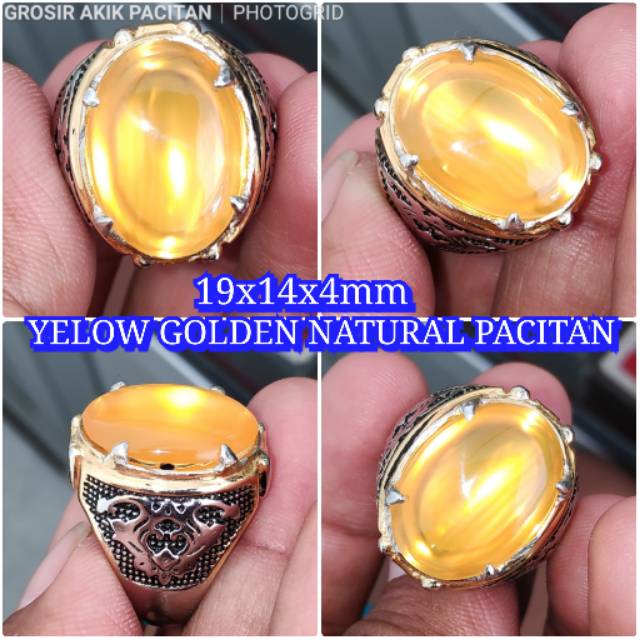 yelow golden natural pacitan kristal promo