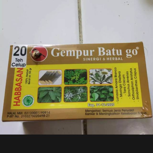 

Teh celup herbal kencing batu teh gempur batu go 20kantong