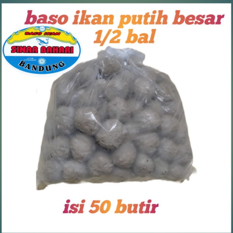 

BAKSO/BASO IKAN BESAR 1/2 BALL 50 BUTIR SINAR BAHARI