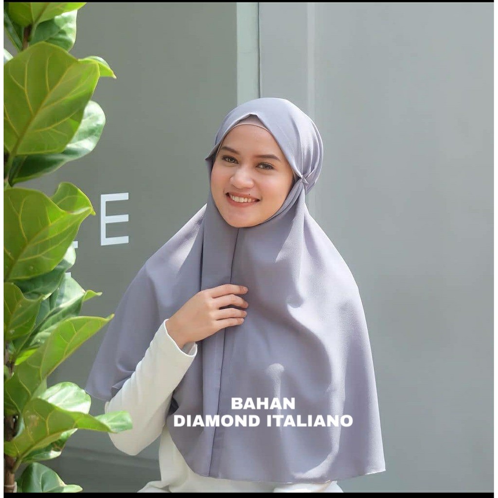 ( 1KG MUAT 15 PCS ) SAKENA BERGO DIAMOND ITALIANO NON PET HIJAB JILBAB KHIMAR MARYAM BERGO KERUDUNG