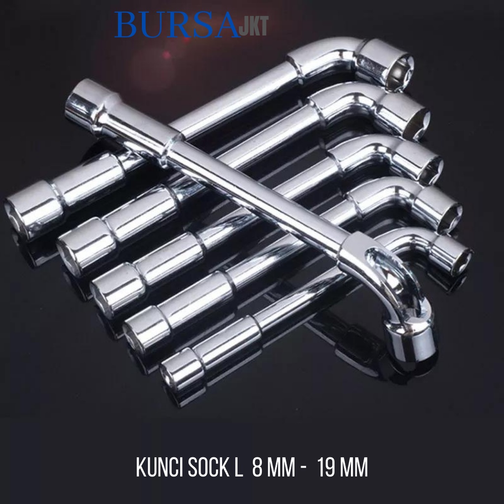 KUNCI SOK SOCK SHOCK WRENCH L PENDEK 1/2 6PT DUAL 14 MM