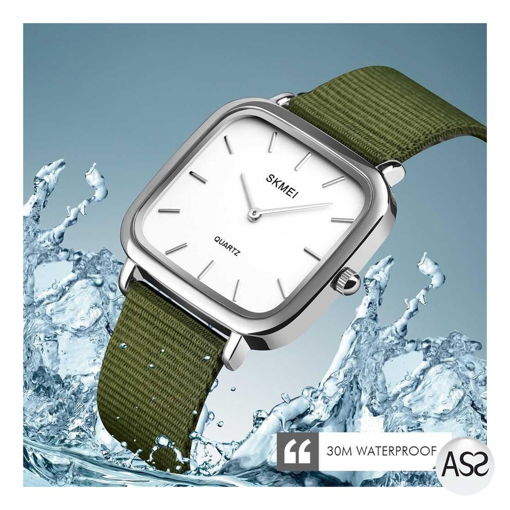 ASS Shop - SKMEI Jam Tangan Analog Wanita Strap Nylon - 1555
