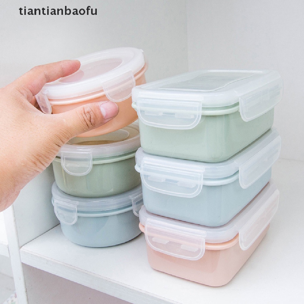 Kotak Makan Siang Bento Sayuran Buah Salad Segar Bahan Plastik Dengan Tutup