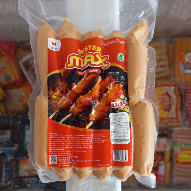 Jual Mister Max Sosis Bakar Isi 11 Batang 500g Shopee Indonesia