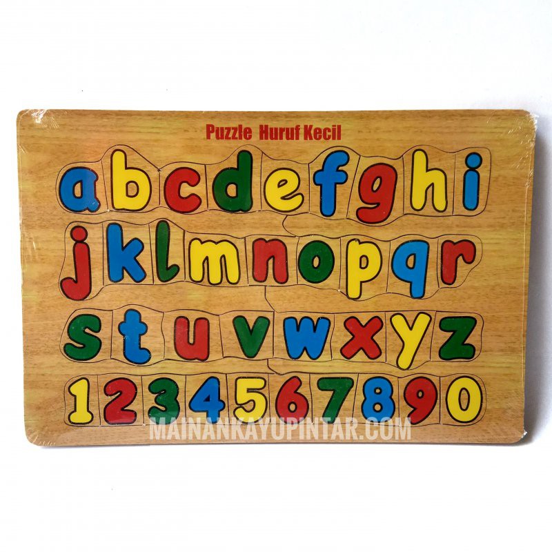 Mainan Kayu Pintar Buy 1 Get 1 Puzzle Kayu Huruf Kecil (Free Puzzle Kayu Huruf Kecil)