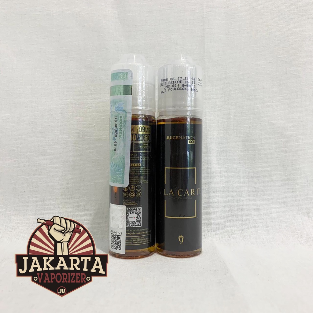 9mg Alacarte Ala Carte 60ml 9mg By Juicenation Shopee Indonesia