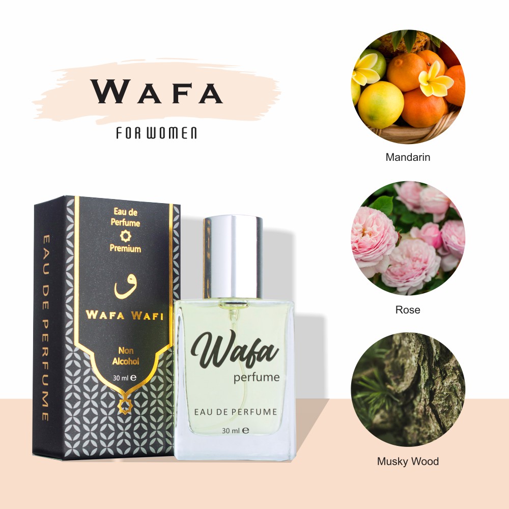 Parfum Ibadah / Parfum Couple Wafa Wafi Non Alkohol Buy 1 Get 4