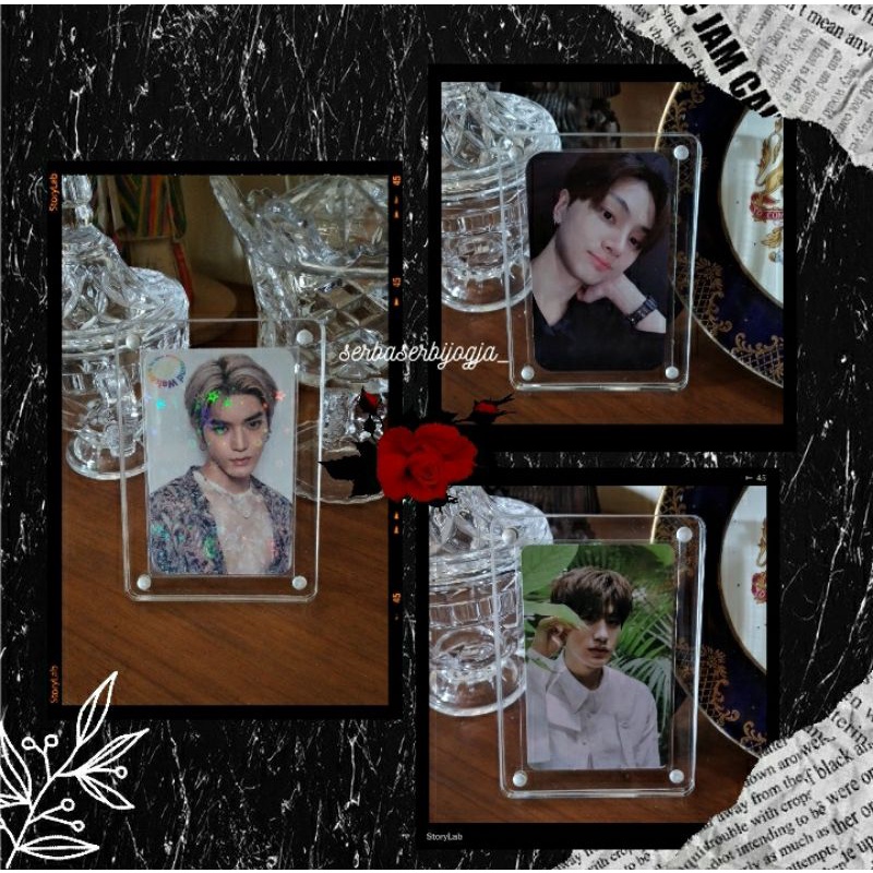 Acrylic Photocard Magnet Photocard NCT Enhypen Treasure WayV Blackpink EXO Frame Aesthetic Pajangan