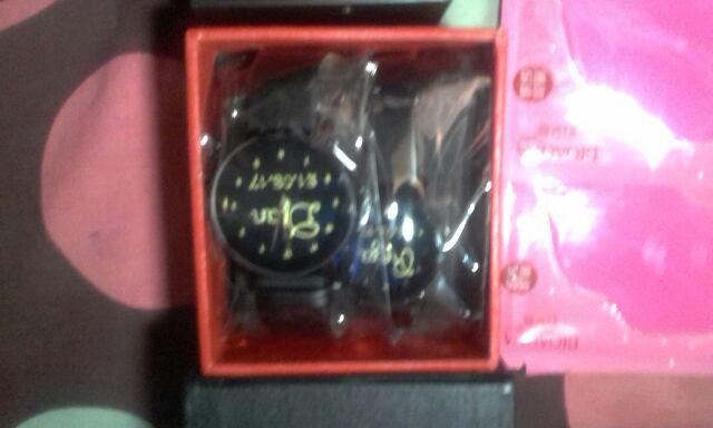 Jc-028b \ Jam Custom \ Bisa Custom Sesuai Keinginan \ Hadiah \ Ultah \ Pernikaha \ Rd Leather
