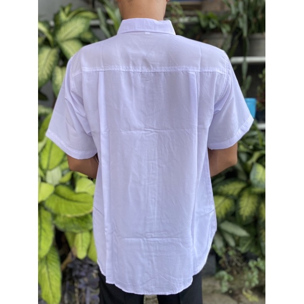 KEMEJA PUTIH POLOS LENGAN PENDEK PRIA size XL L M