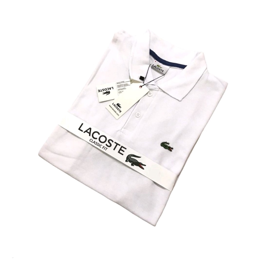 Baju pria kaos pria Atasan pria Kaos polo Kaos Polo Kerah PUTIH Original Pria