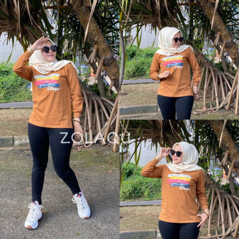 BIG SALE KAOS ZOLAQU COKLAT ORIGINAL