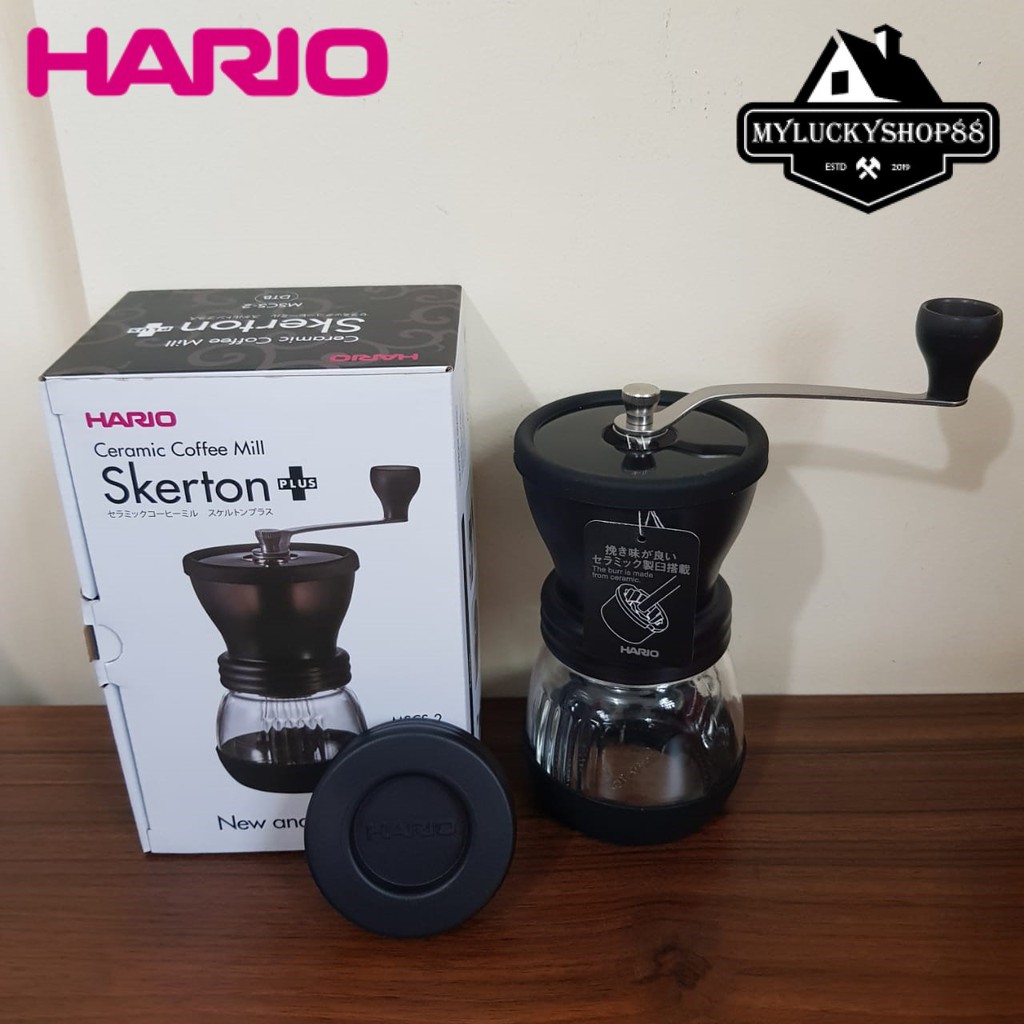 Hario Ceramic Coffee Mill Skerton Plus MSCS-2DTB