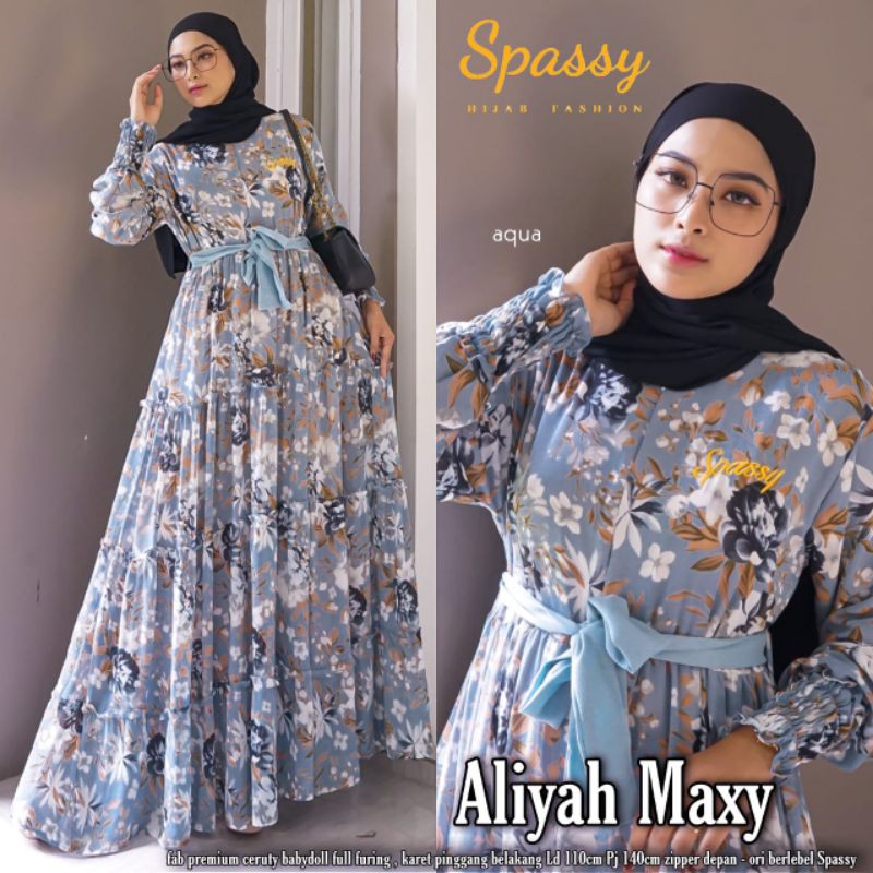 Aliyah Maxy gamis dress muslim jumbo by spassy