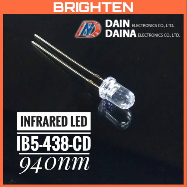 IB5-438-CD IR LED Infra Merah Pemancar 5mm