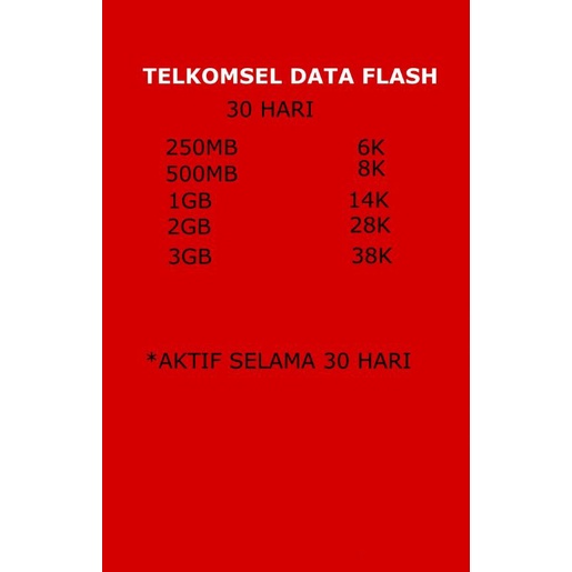 Telkomsel flash data 1gb