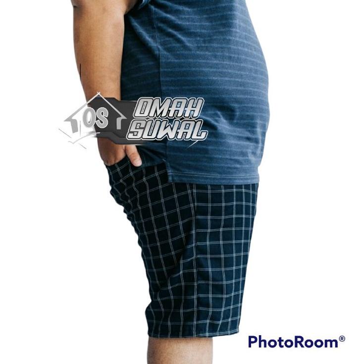 Booming CELANA TARTAN JUMBO PRIA TARTAN PENDEK JUMBO XXXL CELANA PENDEK KOTAK JUMBO