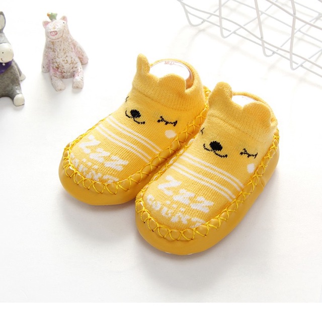 PATTERN MOCCASINS Sepatu Bayi Prewalker Model Kaos Kaki Anak Import SPA