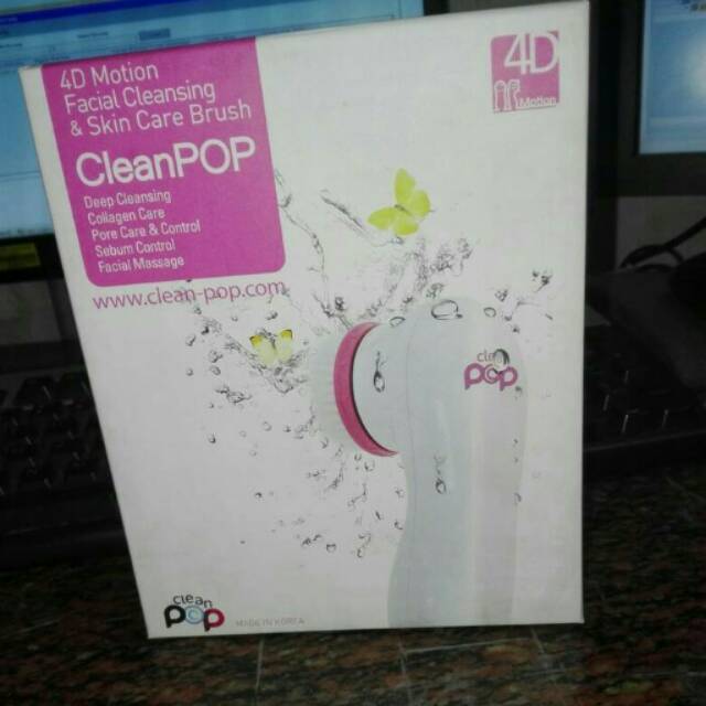 CleanPop 4D Facial Cleansing & Skincare Brush White