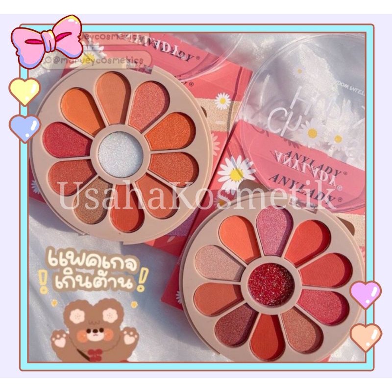 PROMO ECER!! EYESHADOW ANYLADY 8 WARNA Sweet Summer NATURAL MAKE UP PALETTE NO. 969