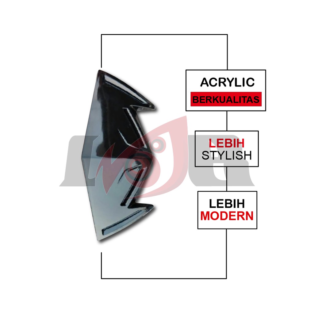 Visor Windshield Beat New F1 Smoke Akrilik Kaca Pelindung Variasi