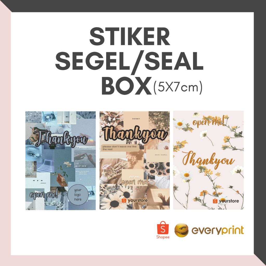 

(5x7cm) Stiker Segel Seal Kemasan Online Shop Packing Murah