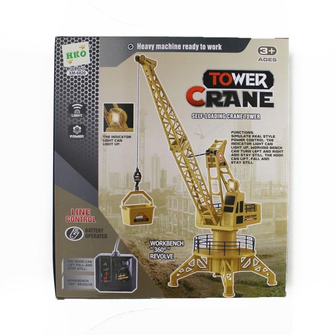 Mainan Anak Rc Tower Crane Alat Berat