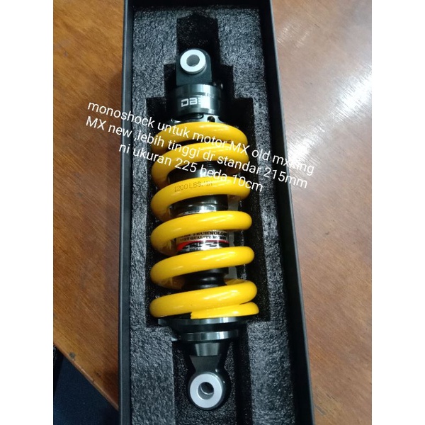 monoshock atau shockbereaker DBS original bahan ful cnc ukuran 225mm lebih tinggi dr standar 215mm  