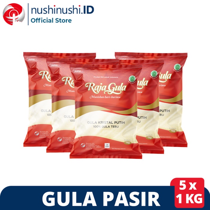 

Gula Pasir Kristal Putih Raja Gula Merah 5 Pcs @ 1 Kg