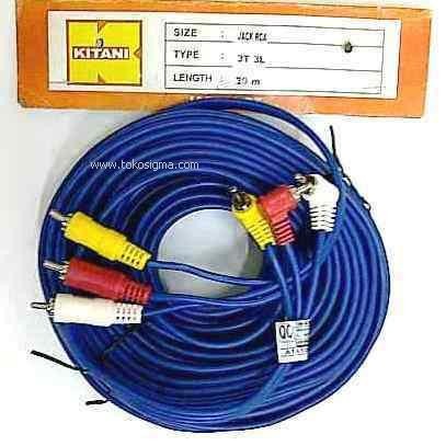 KABEL AV RCA m-m 3way 20m KITANI