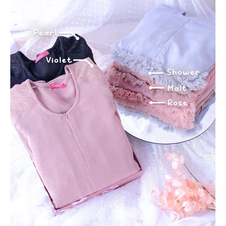 READY Almeera Dress sarimbit by sheika hijab