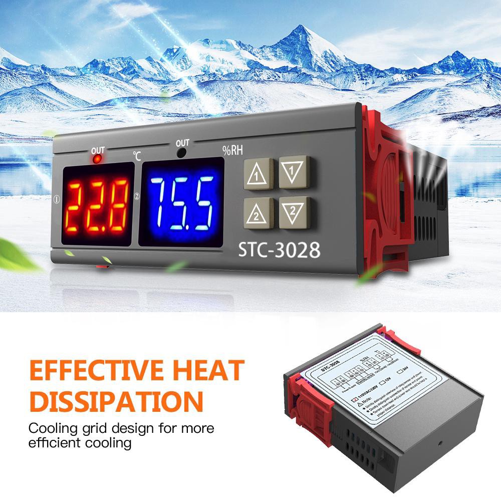 [BAYAR DI TEMPAT] STC-3028 Thermostat Humidity Controller AC220V 10A MESIN PENETAS TELUR